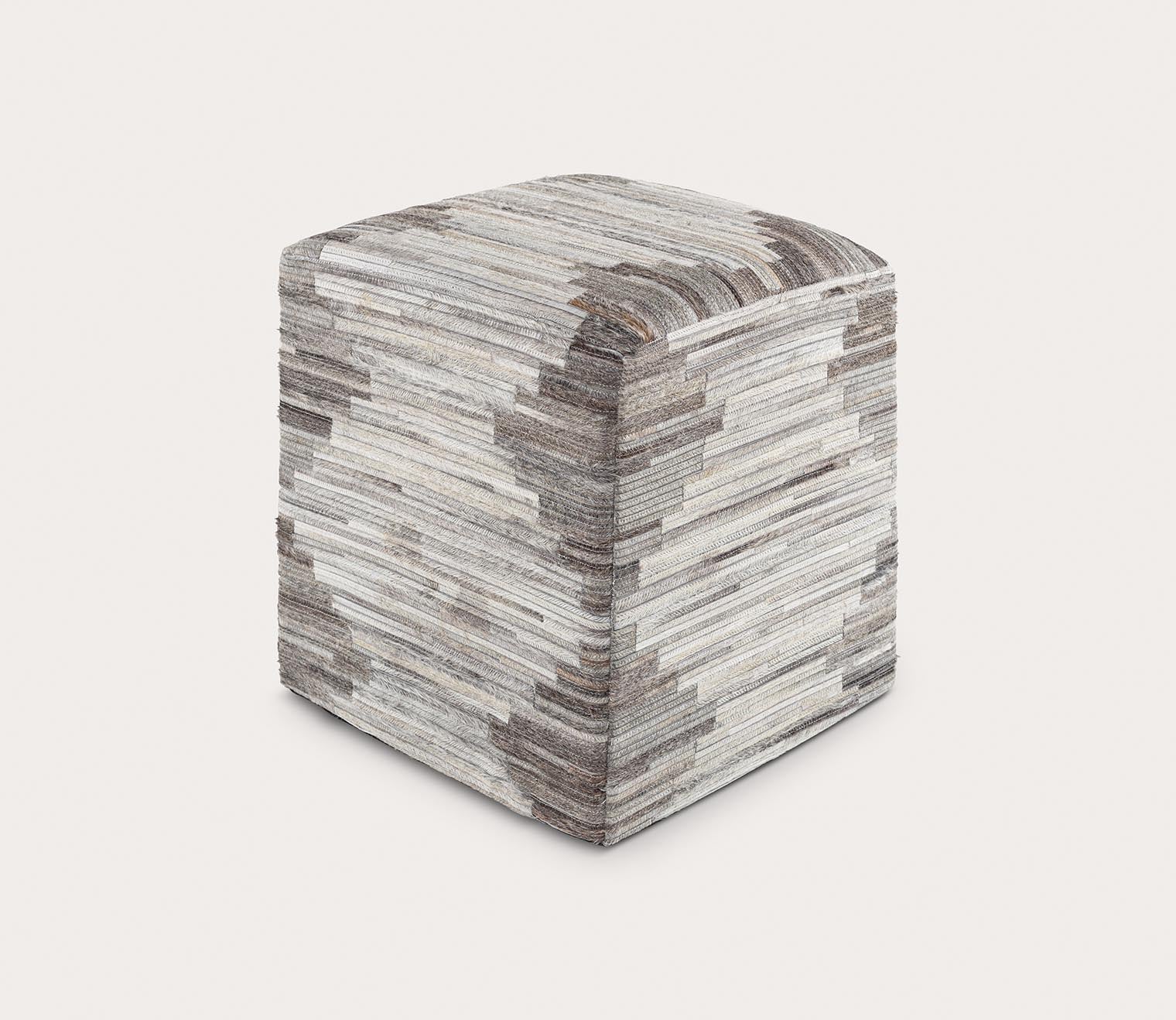 Surya Zander Patched Ottoman by Surya