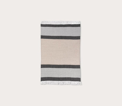 Talara Crafted Throw Blanket by Villa by Classic Home, in natural, silo