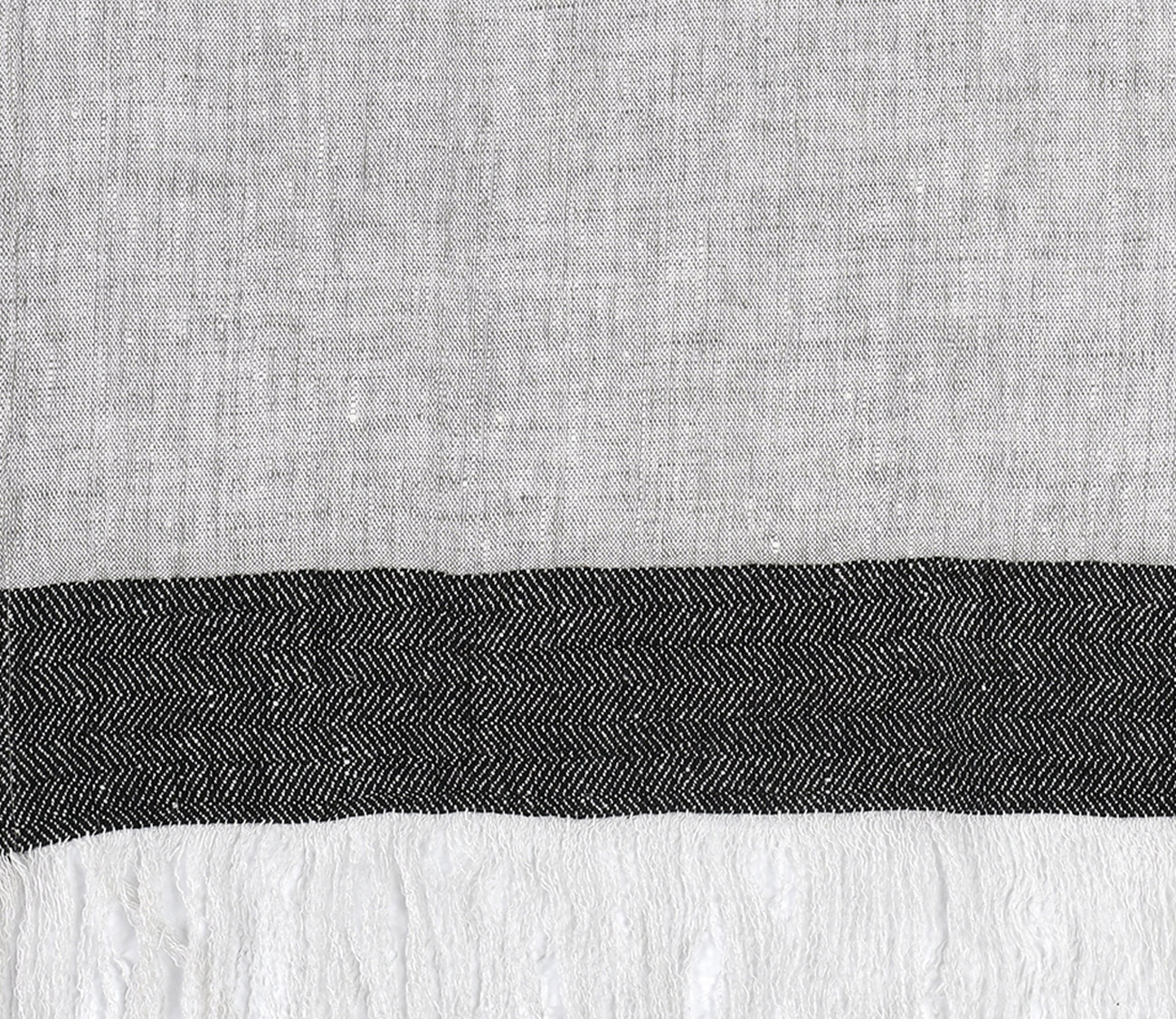 Talara Crafted Throw Blanket by Villa by Classic Home, in natural, pattern detail
