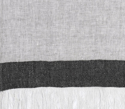 Talara Crafted Throw Blanket by Villa by Classic Home, in natural, pattern detail