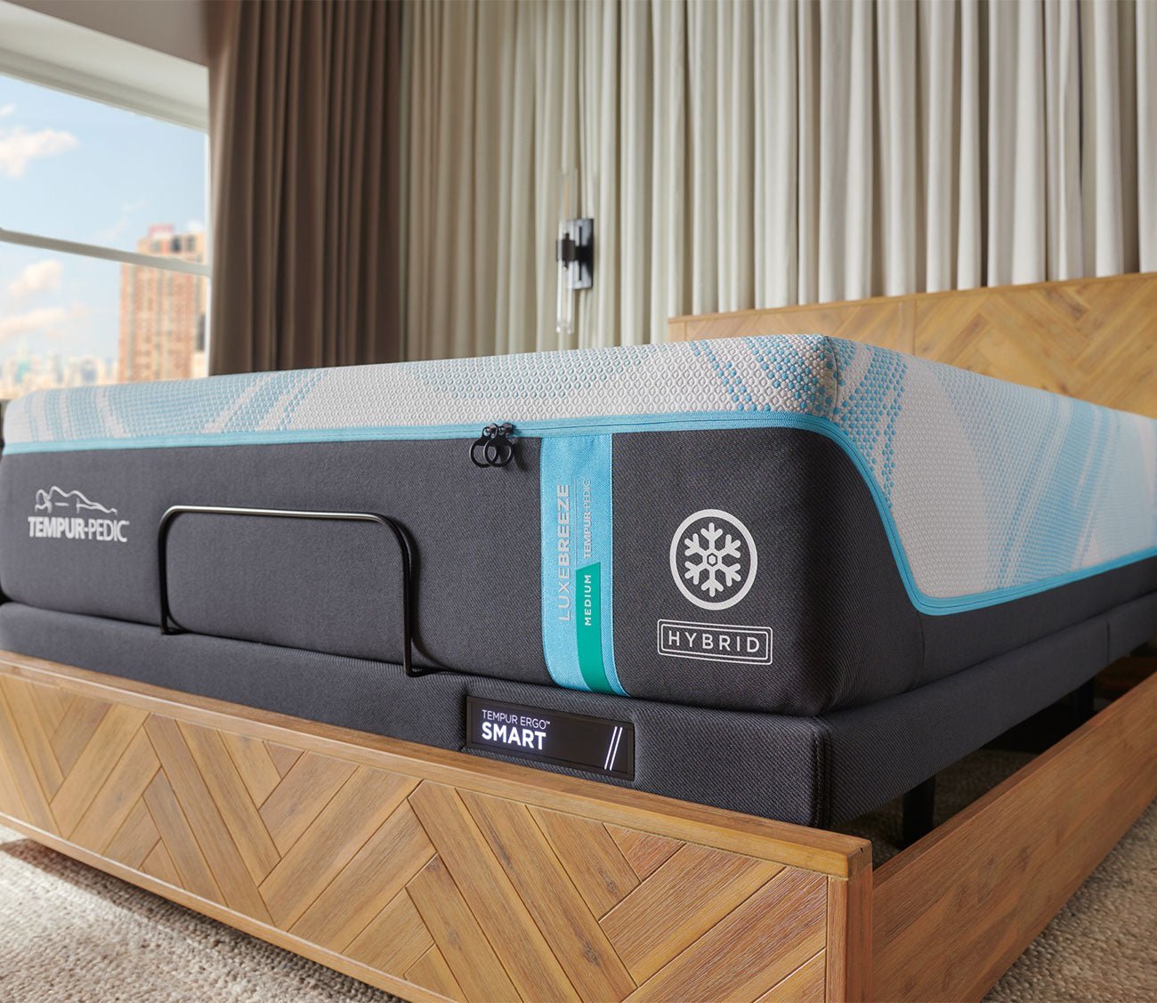 Tempur - LUXEbreeze 2.0 Medium Hybrid Mattress by Tempur - Pedic