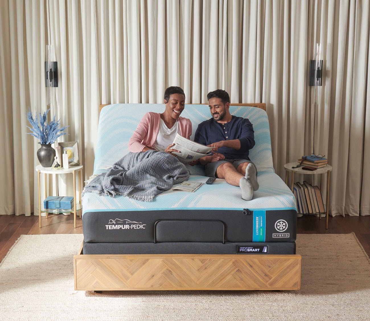 Tempur - LUXEbreeze 2.0 Medium Hybrid Mattress by Tempur - Pedic