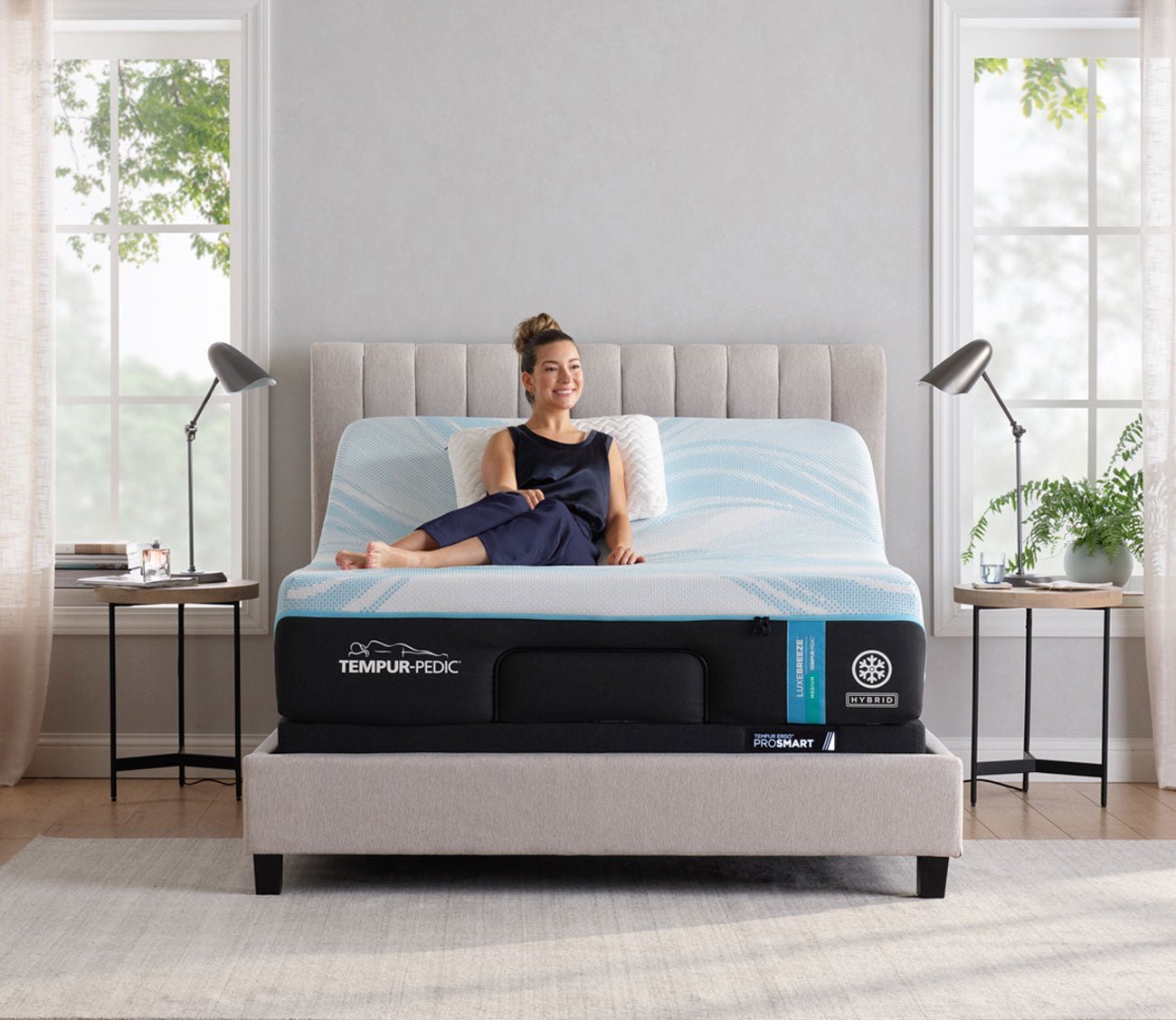 Tempur - LUXEbreeze 2.0 Medium Hybrid Mattress by Tempur - Pedic