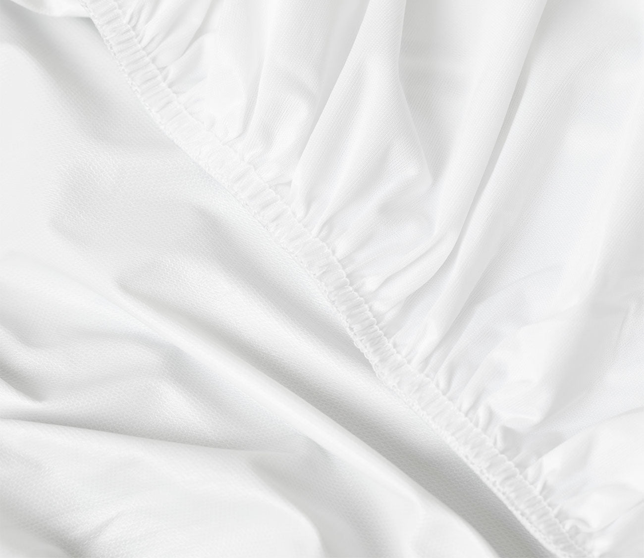 Tencel 5-Sided Mattress Protector by PureCare, detail of fitted corner