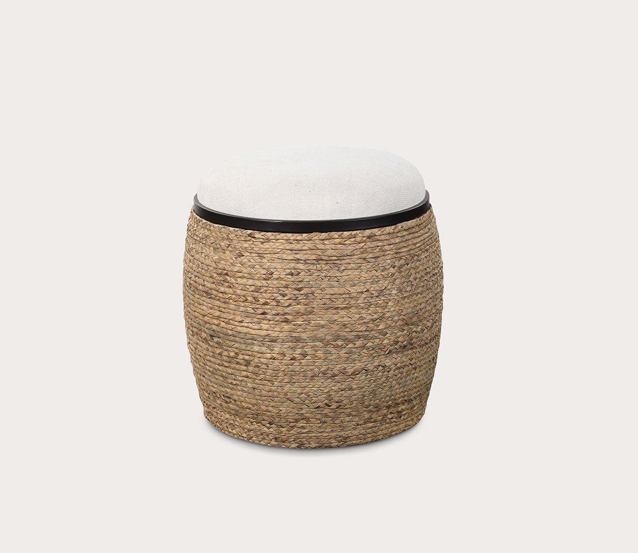Uttermost Island Straw Accent Stool by Uttermost
