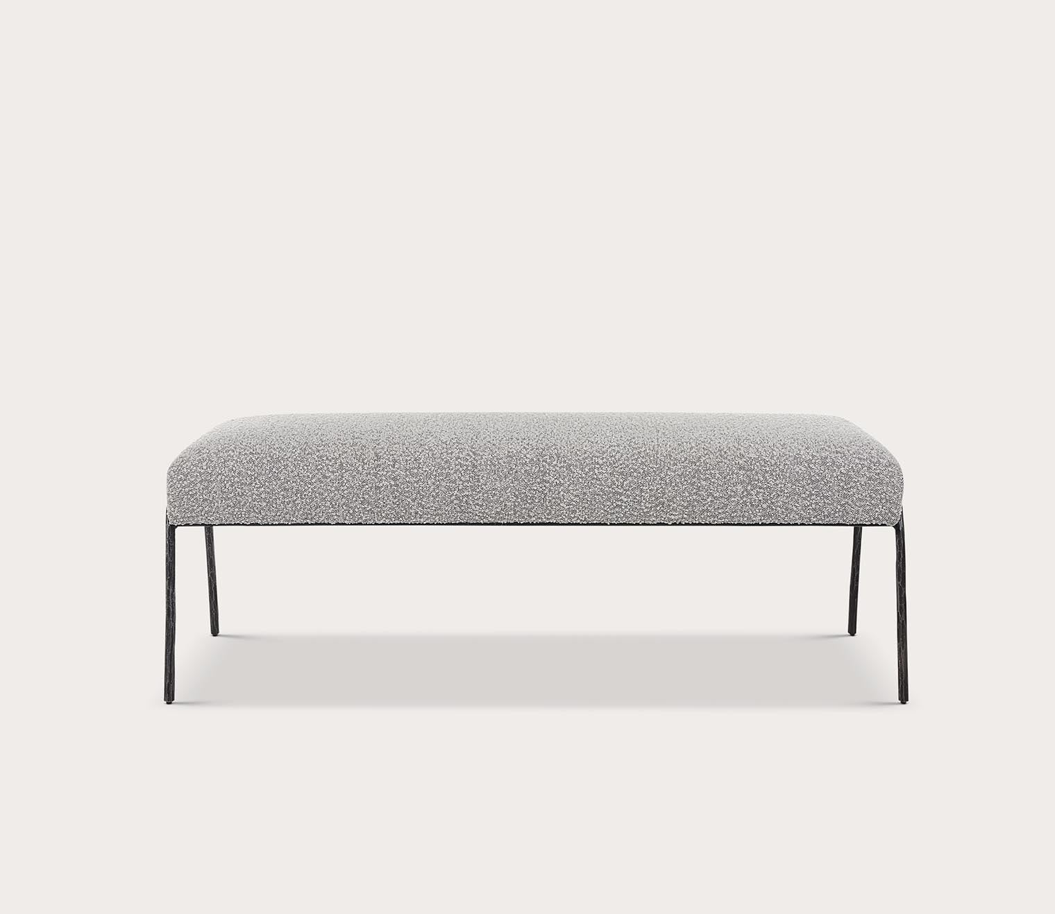 Uttermost Jacobsen Boucle Fabric Bench by Uttermost