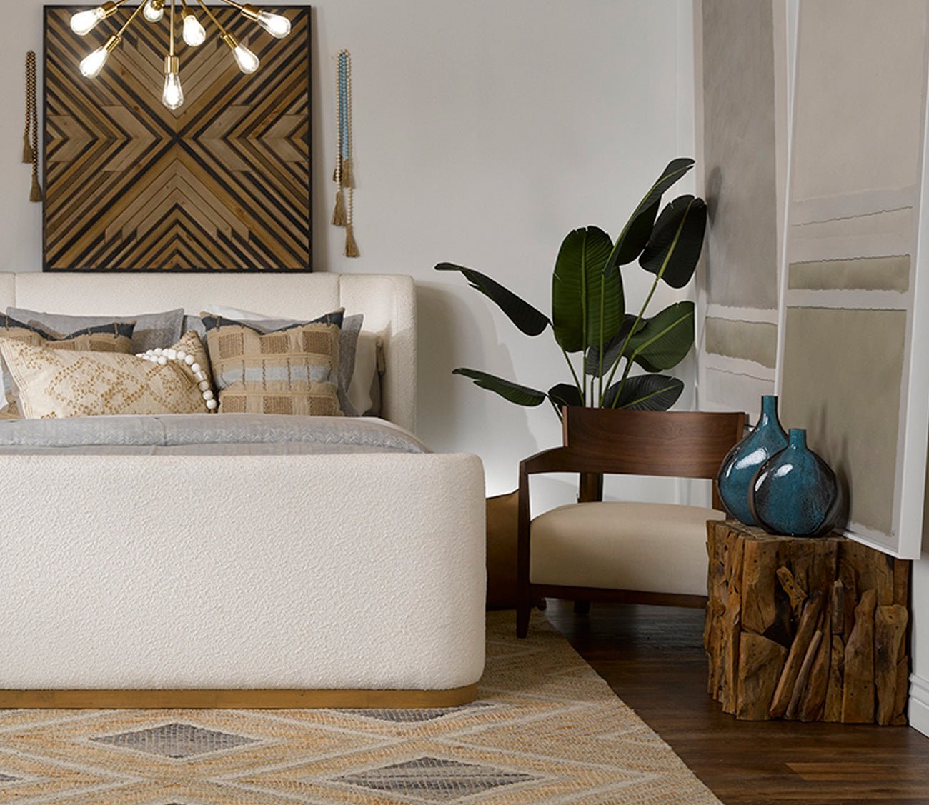 Uttermost Teak Root Bunching Cube by Uttermost
