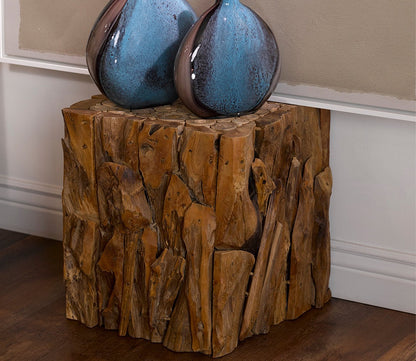 Uttermost Teak Root Bunching Cube by Uttermost