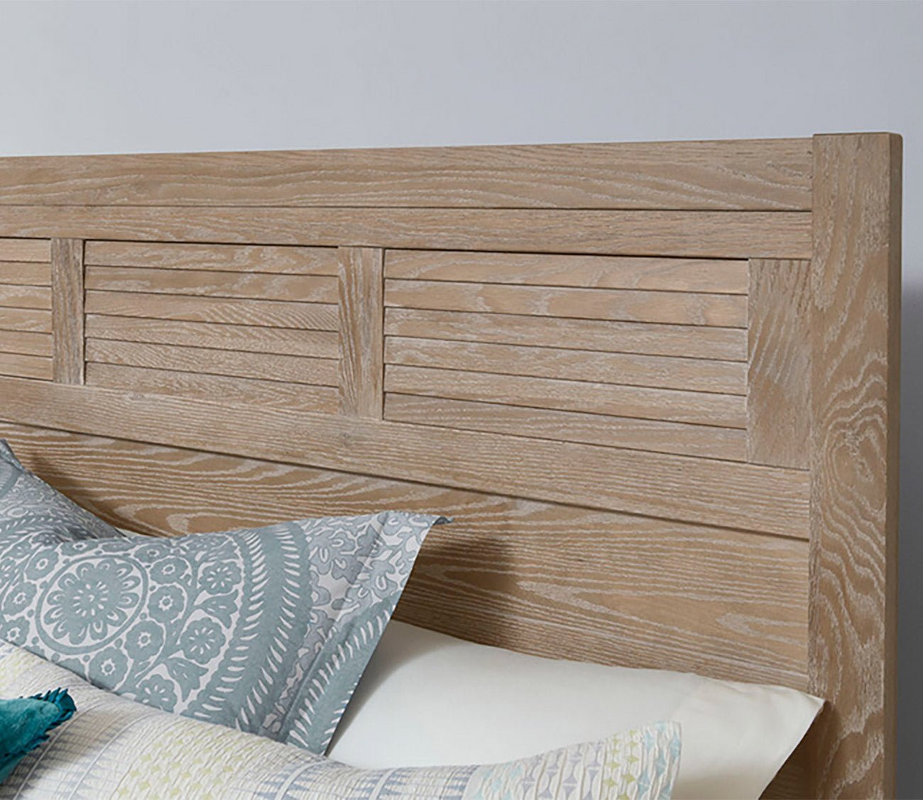 Passageways Deep Sand Louvered Headboard