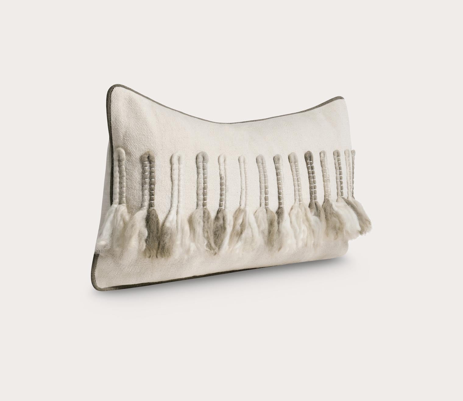 Villa by Classic Home Ambrose Ivory Taupe Throw Pillow by Villa by Classic Home