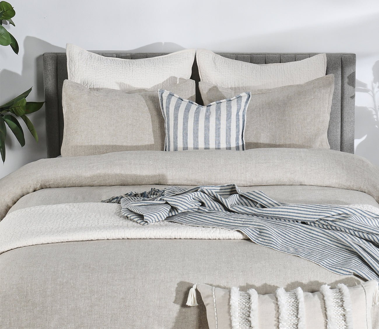 Villa by Classic Home Balboa Blue Natural Throw Blanket by Villa by Classic Home