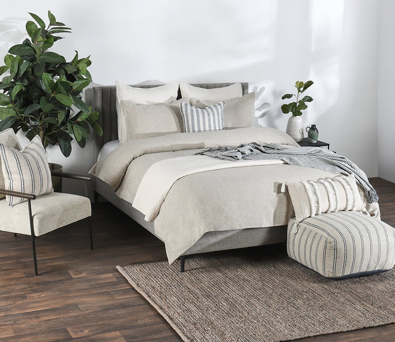 Villa by Classic Home Balboa Blue Natural Throw Blanket by Villa by Classic Home