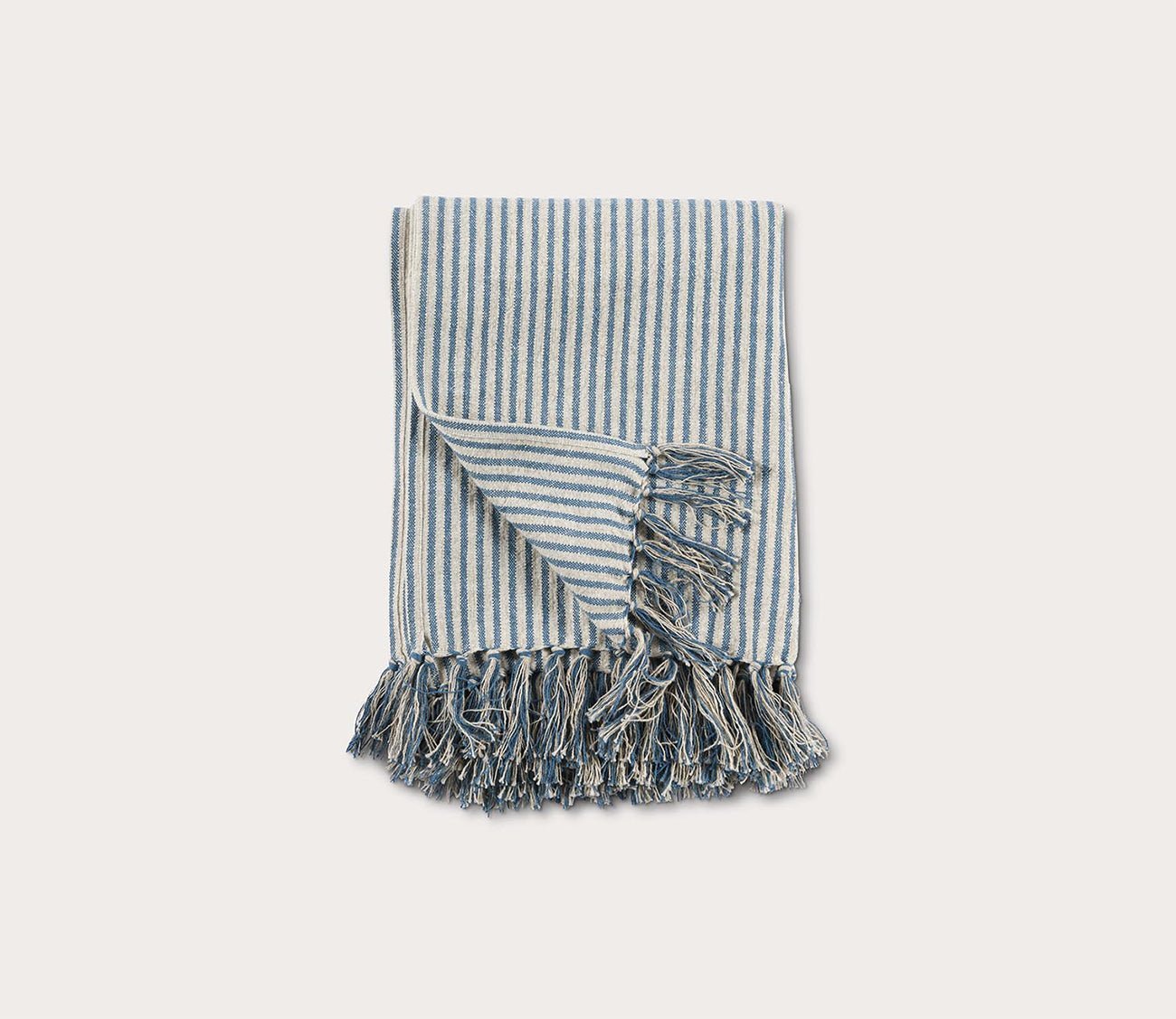 Villa by Classic Home Balboa Blue Natural Throw Blanket by Villa by Classic Home