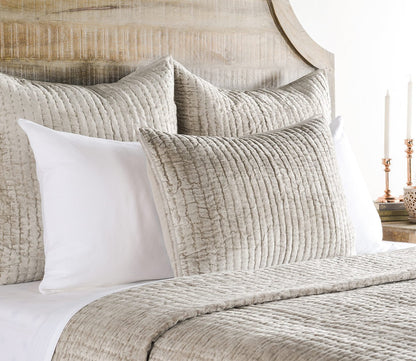 Villa by Classic Home Bari Velvet Pebble Quilt by Villa by Classic Home