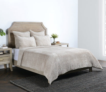 Villa by Classic Home Bari Velvet Pebble Quilt by Villa by Classic Home
