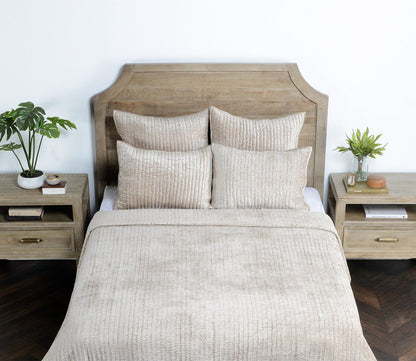 Villa by Classic Home Bari Velvet Pebble Quilt by Villa by Classic Home