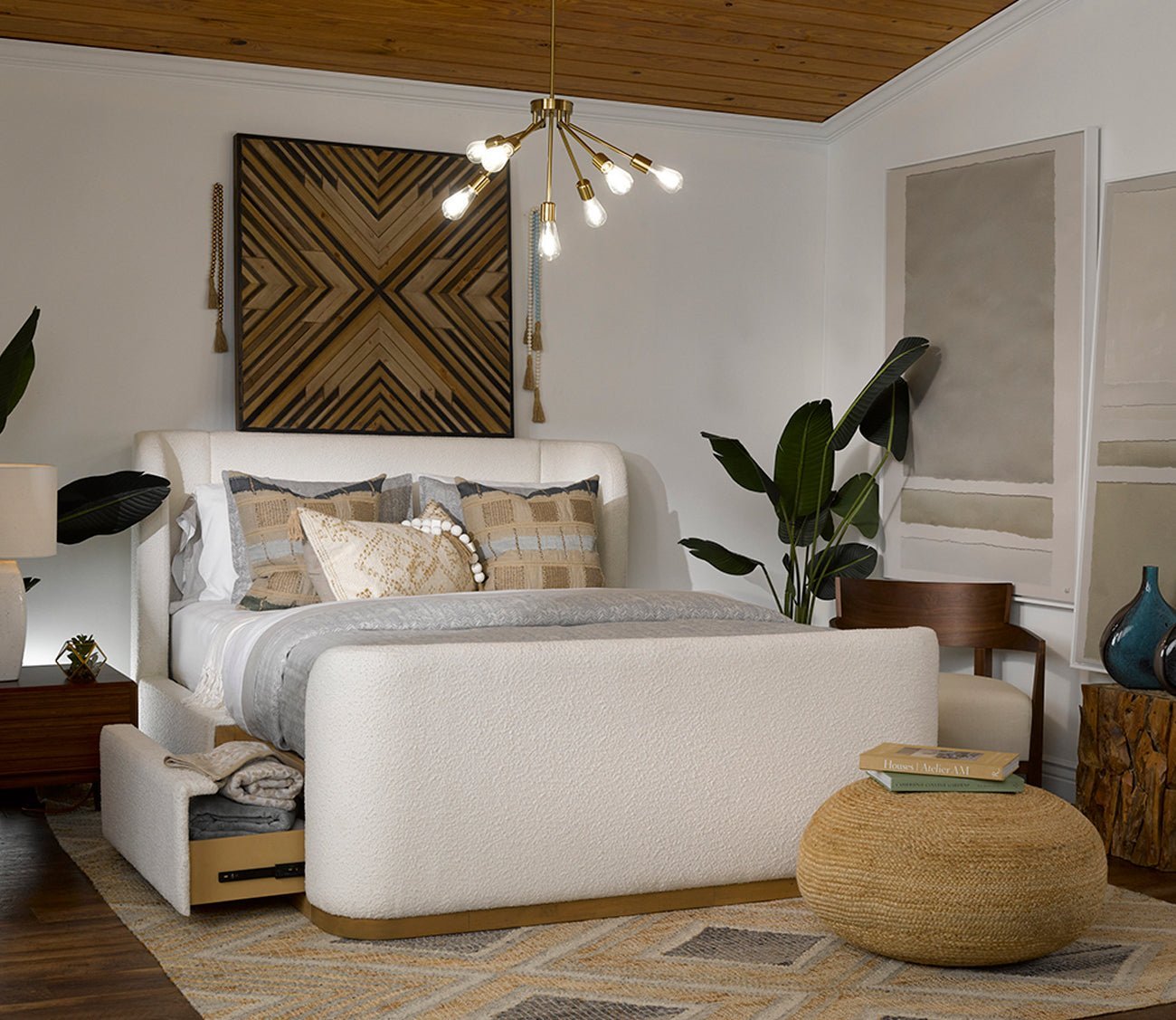 Villa by Classic Home Braga Jute Natural Pouf by Villa by Classic Home