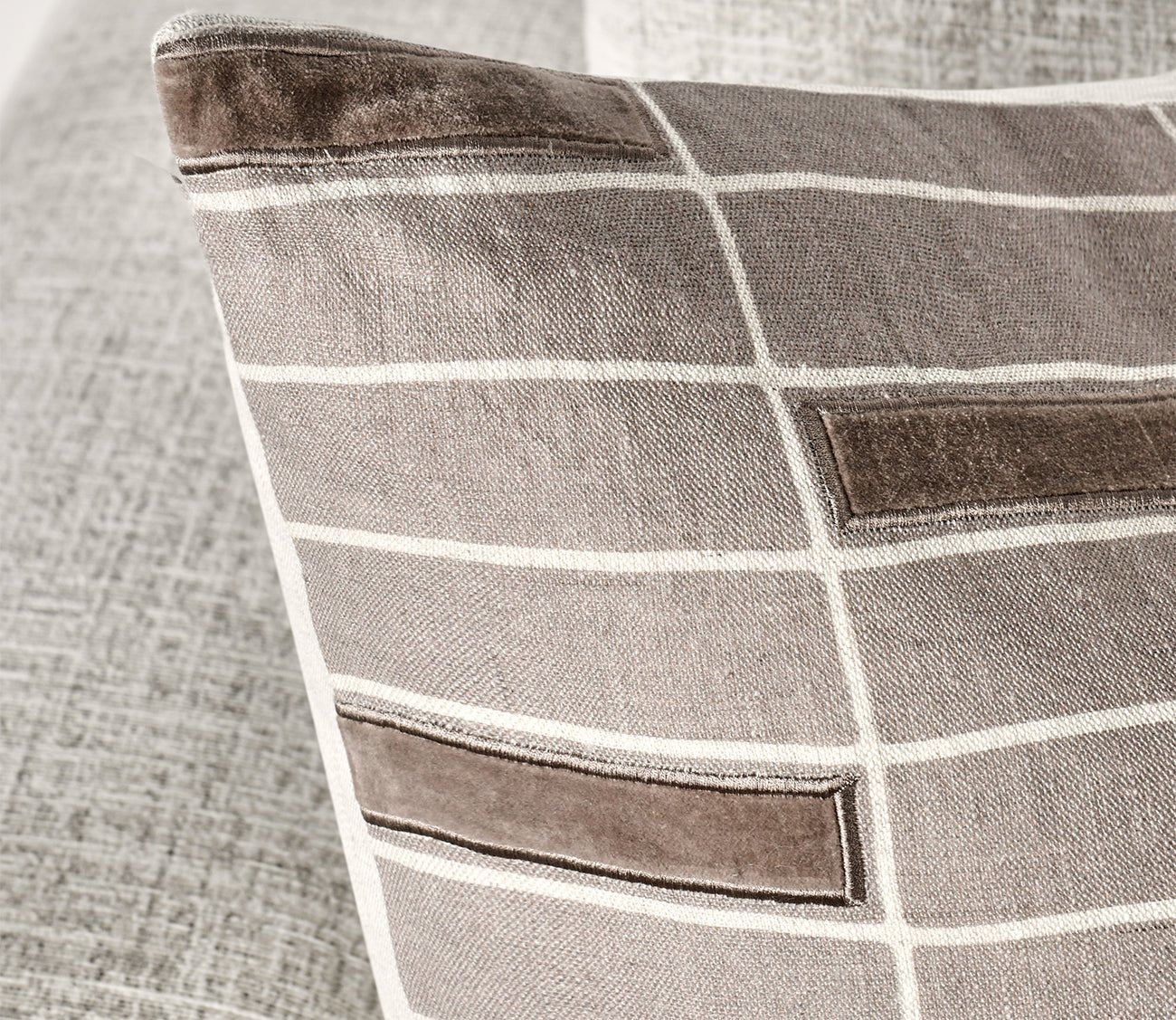 Villa by Classic Home Breccia Taupe Throw Pillow by Villa by Classic Home