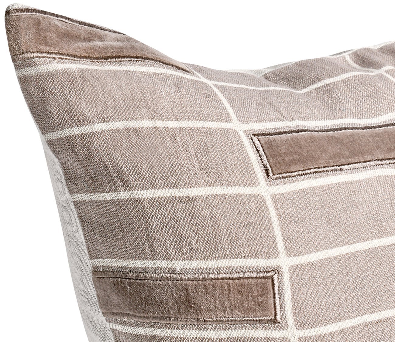 Villa by Classic Home Breccia Taupe Throw Pillow by Villa by Classic Home
