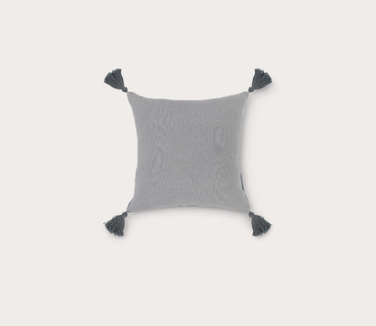 Villa by Classic Home Carve Sea Fog Blue Ivory Throw Pillow by Villa by Classic Home