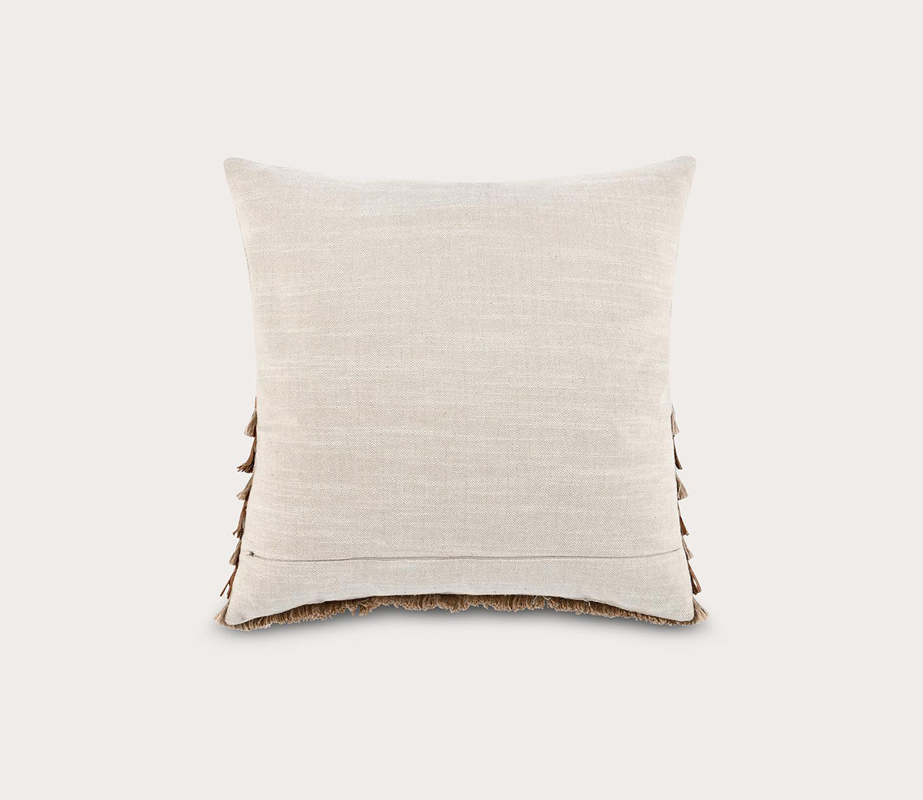 Villa by Classic Home Casa Leather Chestnut Natural Throw Pillow by Villa by Classic Home