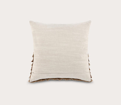 Villa by Classic Home Casa Leather Chestnut Natural Throw Pillow by Villa by Classic Home