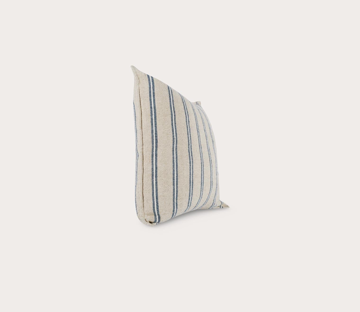 Villa by Classic Home Delgada Natural Blue Throw Pillow by Villa by Classic Home