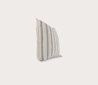 Villa by Classic Home Delgada Natural Blue Throw Pillow by Villa by Classic Home