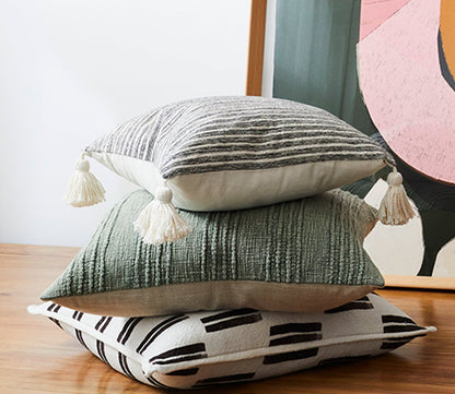 Villa by Classic Home Dunes Black Throw Pillow by Villa by Classic Home