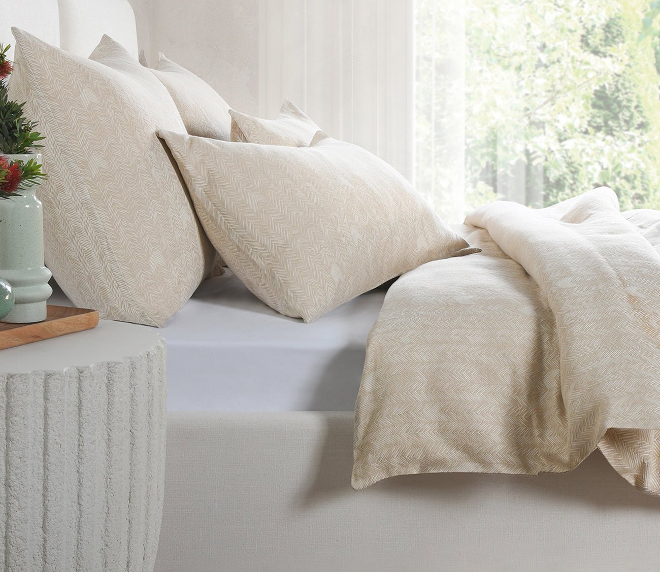 Villa by Classic Home French Herringbone 3 - Piece Duvet Cover Set by Villa by Classic Home