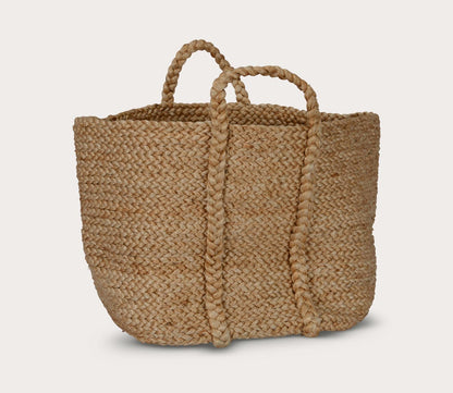 Villa by Classic Home Handwoven Jute Basket by Villa by Classic Home
