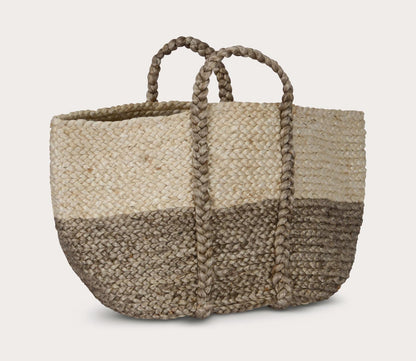 Villa by Classic Home Handwoven Jute Basket by Villa by Classic Home