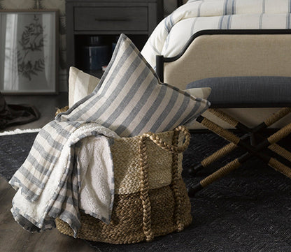 Villa by Classic Home Handwoven Jute Basket by Villa by Classic Home