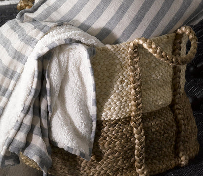 Villa by Classic Home Handwoven Jute Basket by Villa by Classic Home
