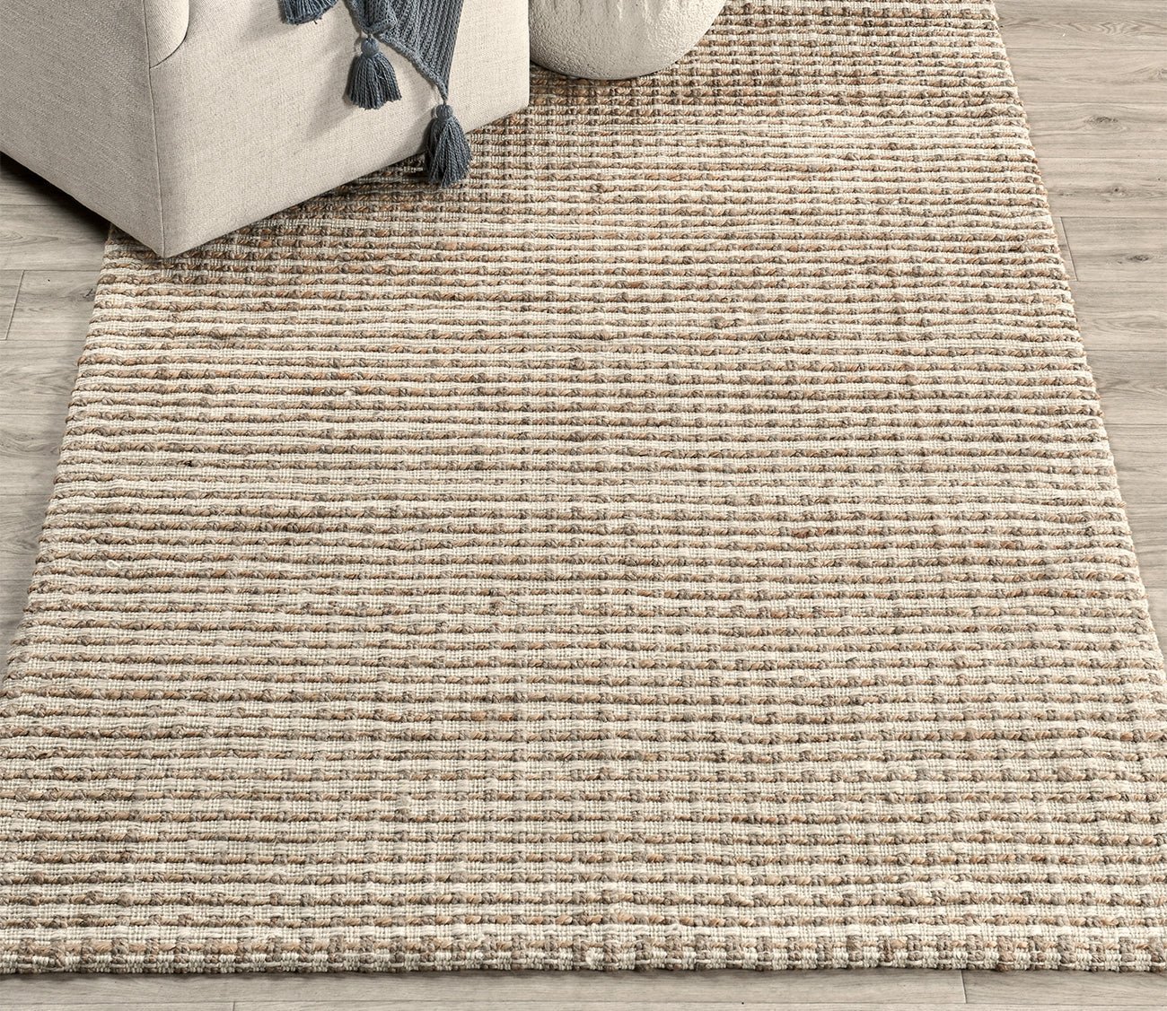 Villa by Classic Home Huntington Jute Ivory Natural Area Rug by Villa by Classic Home