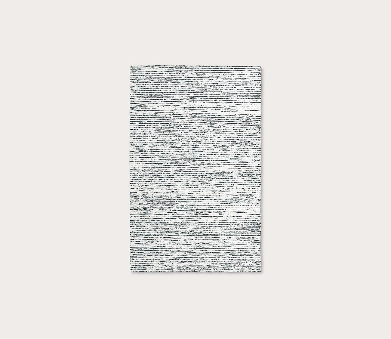 Villa by Classic Home Isa Stripe Ivory Black Area Rug by Villa by Classic Home