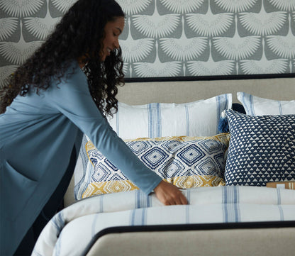 Villa by Classic Home Jayson Stripe Linen Cashmere Duvet Cover by Villa by Classic Home