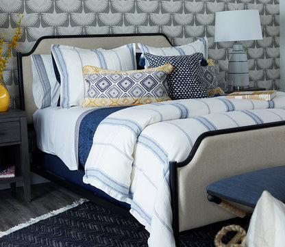 Villa by Classic Home Jayson Stripe Linen Cashmere Duvet Cover by Villa by Classic Home