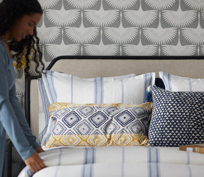 Villa by Classic Home Jayson Stripe Linen Cashmere Duvet Cover by Villa by Classic Home