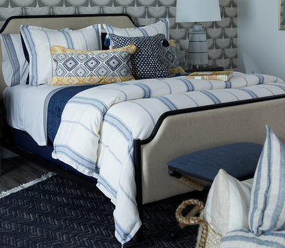 Villa by Classic Home Jayson Stripe Linen Cashmere Duvet Cover by Villa by Classic Home