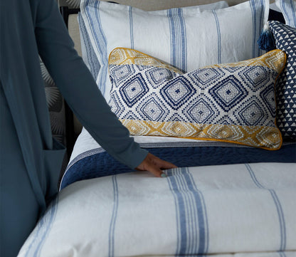 Villa by Classic Home Jayson Stripe Linen Cashmere Duvet Cover by Villa by Classic Home