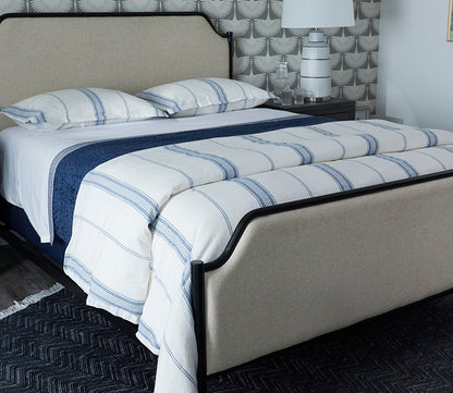 Villa by Classic Home Jayson Stripe Linen Cashmere Duvet Cover by Villa by Classic Home