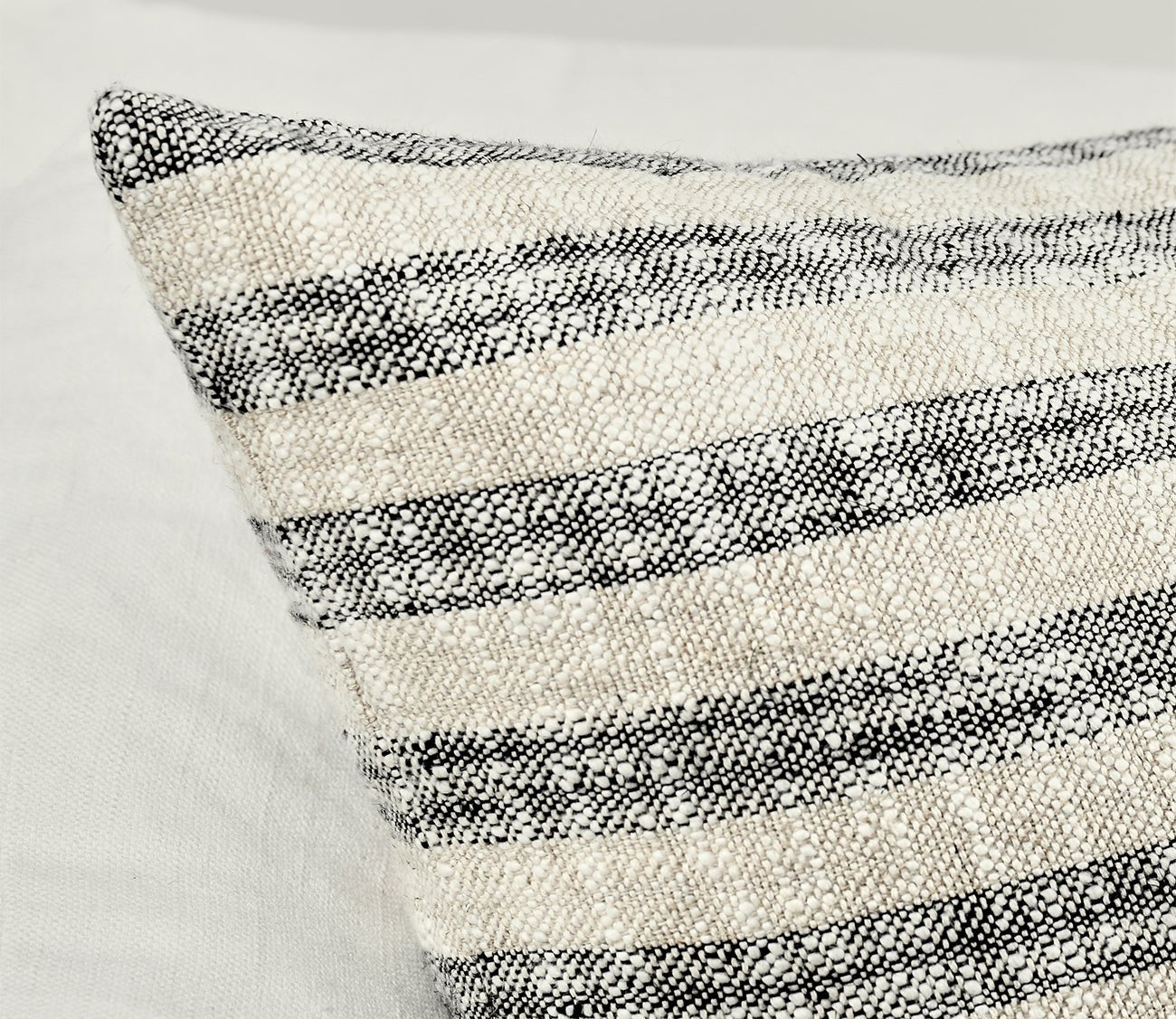Villa by Classic Home Linna Natural Black Throw Pillow by Villa by Classic Home