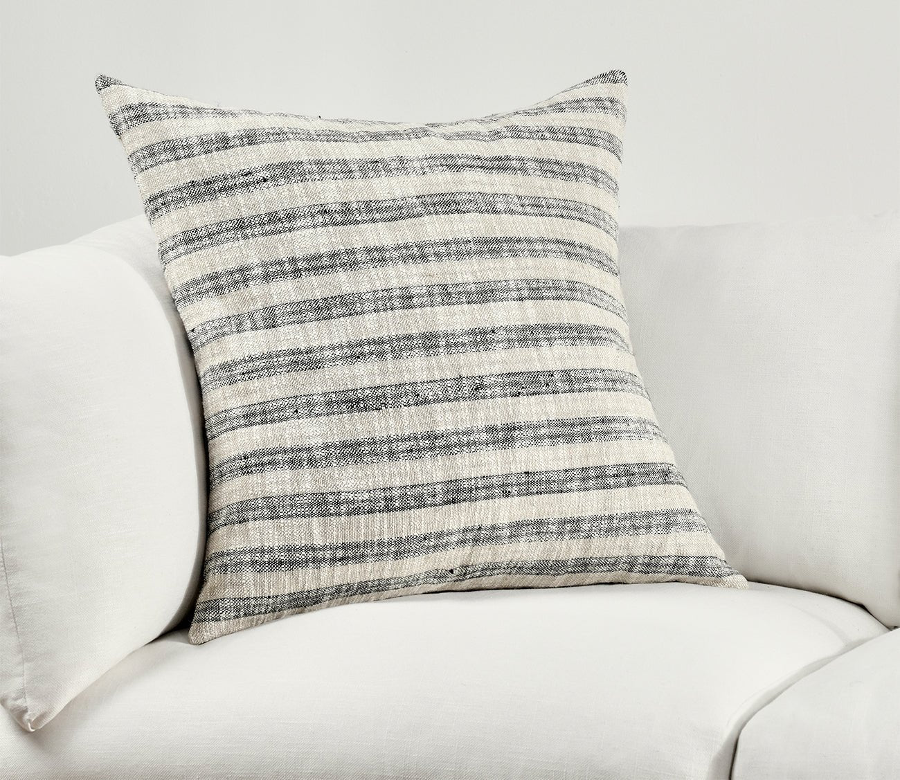 Villa by Classic Home Linna Natural Black Throw Pillow by Villa by Classic Home