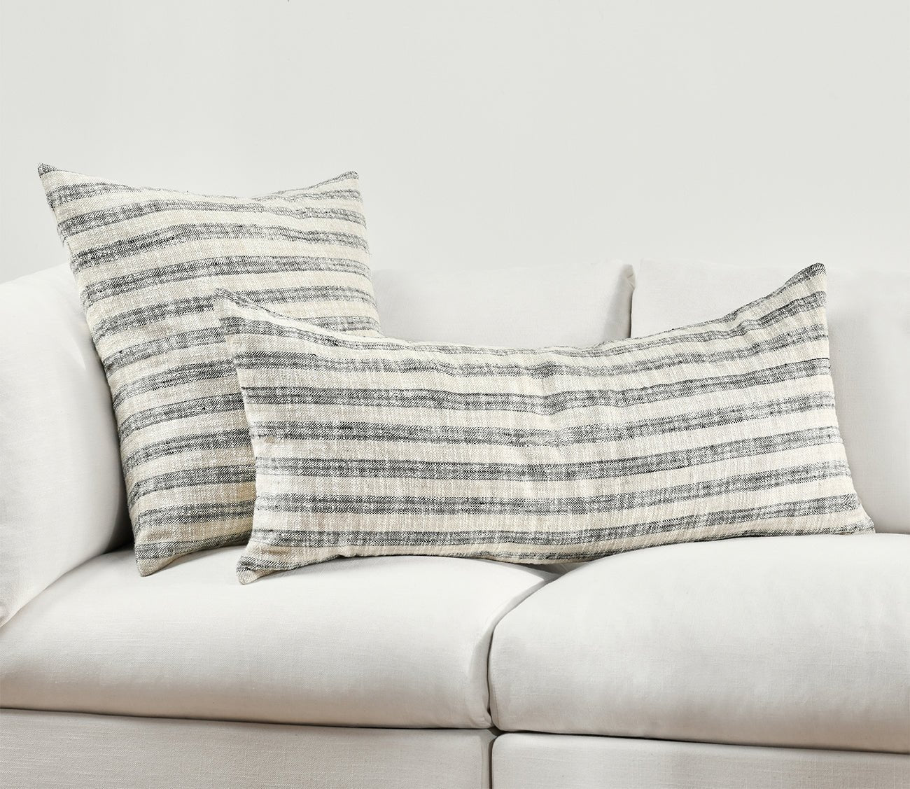 Villa by Classic Home Linna Natural Black Throw Pillow by Villa by Classic Home