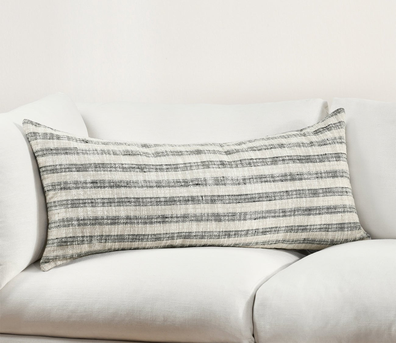 Villa by Classic Home Linna Natural Black Throw Pillow by Villa by Classic Home