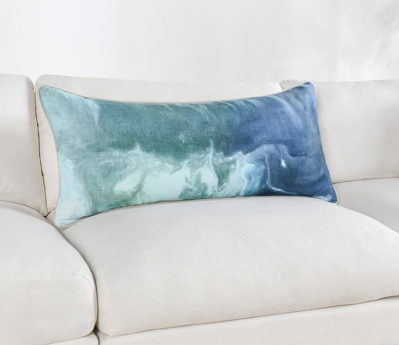 Villa by Classic Home Mantra Capri Blue Multi Throw Pillow by Villa by Classic Home
