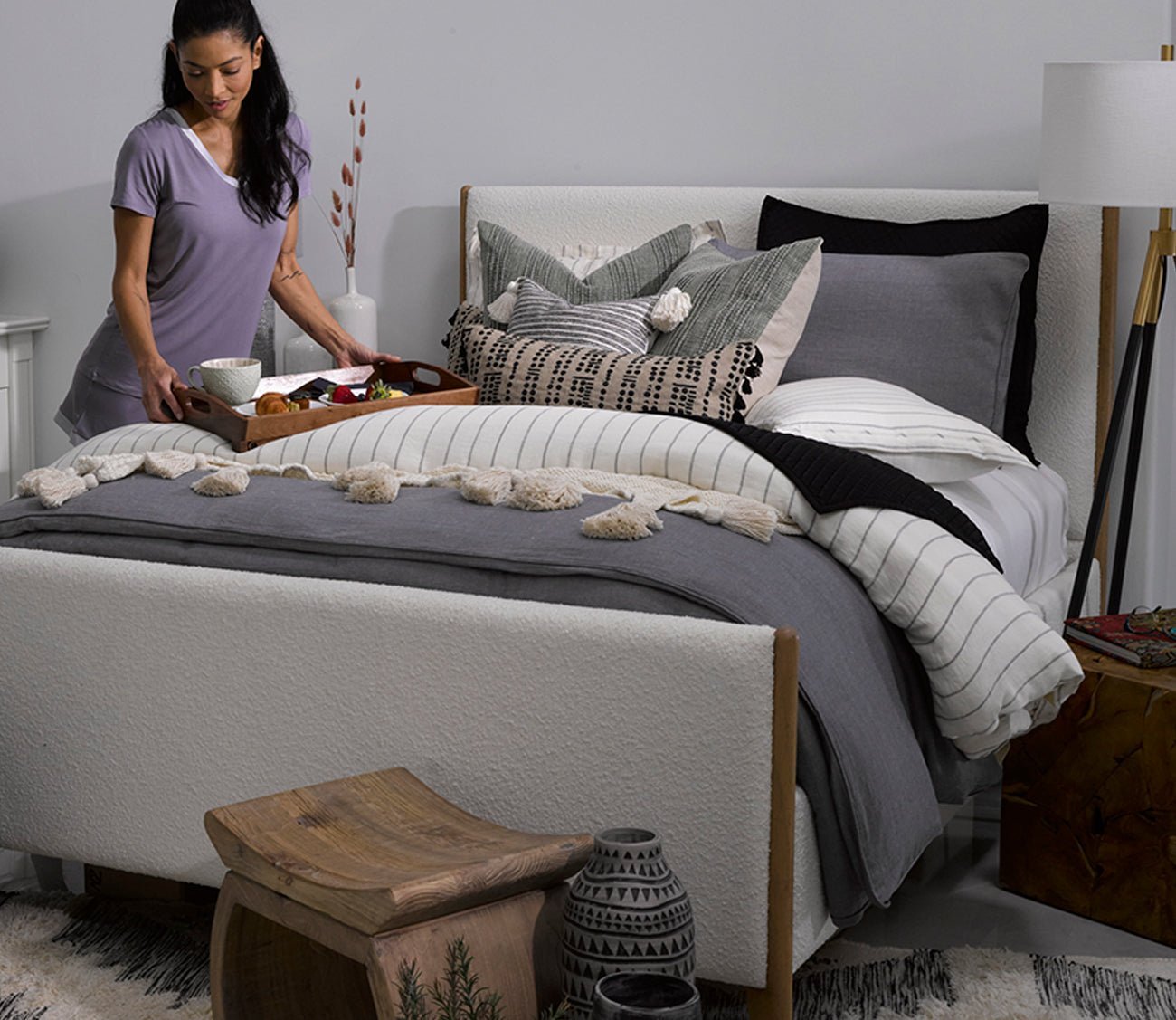Villa by Classic Home Monaco Ivory Linen 3 - Piece Duvet Cover Set by Villa by Classic Home