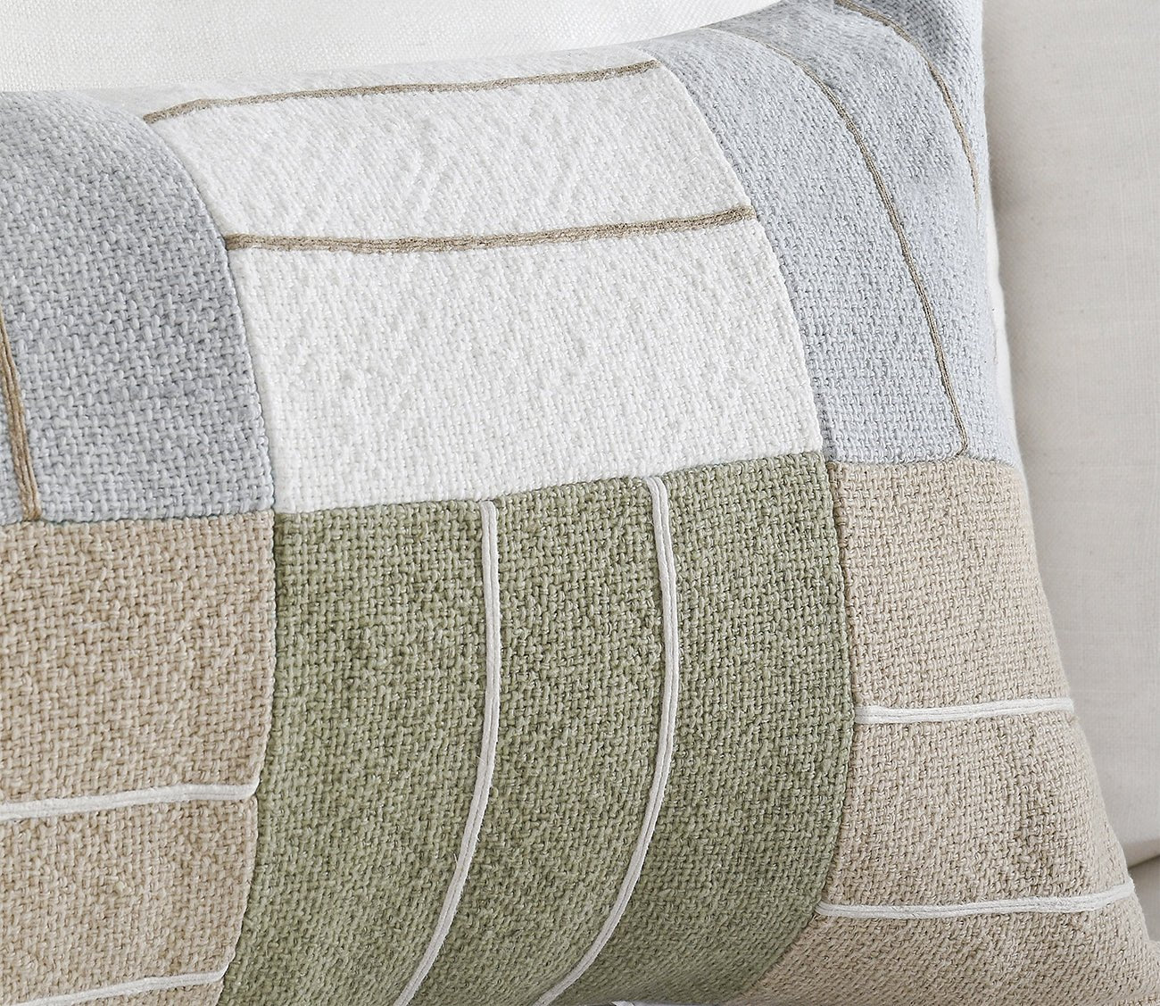 Villa by Classic Home Niya Wheat Green Multi Throw Pillow by Villa by Classic Home