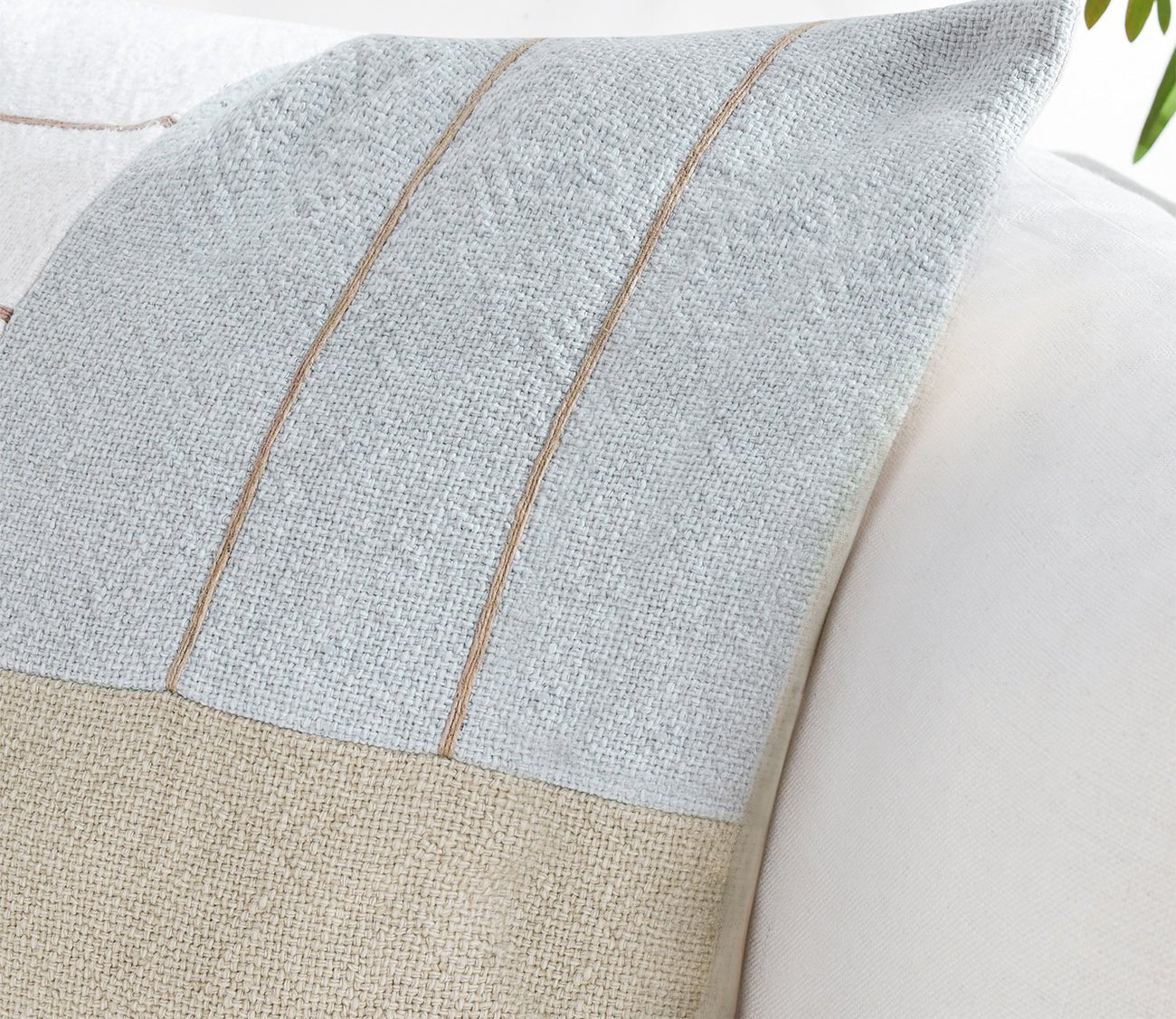 Villa by Classic Home Niya Wheat Green Multi Throw Pillow by Villa by Classic Home